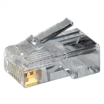 Ficha de cabo RJ-45 LOGILINK MP0002, CAT5e, transparente, pack de 100