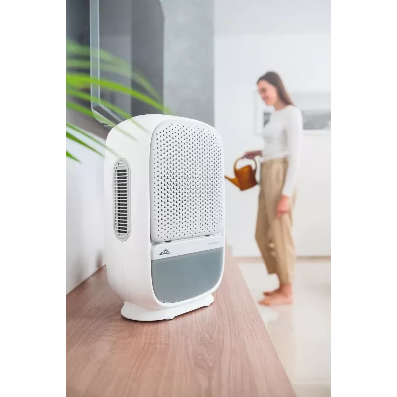 Desumidificador ETA ETA163090000 60 W, depósito de 1,2 litros – desumidificador doméstico compacto