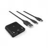 RØDE AI-Micro interface de áudio móvel, 2x entradas TRS/TRRS de 3,5 mm, saída de auscultadores de 3,5 mm, USB-C, preta