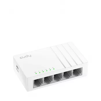 Switch de rede Cudy GS105U – não gerido 5 portas Gigabit Ethernet (10/100/1000), branco, 5 V