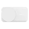Carregador de interior Belkin UltraCharge 25W Qi2 Carregador magnético 3-em-1 UE Branco Quadrado