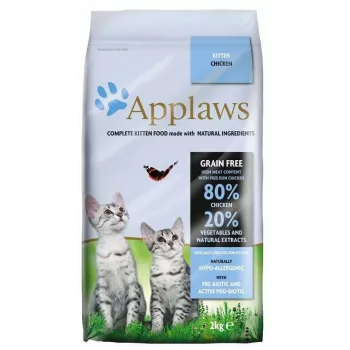 Comida seca para gatos Applaws Kitten Frango 2 kg – júnior, proteína 38%, gordura 17%