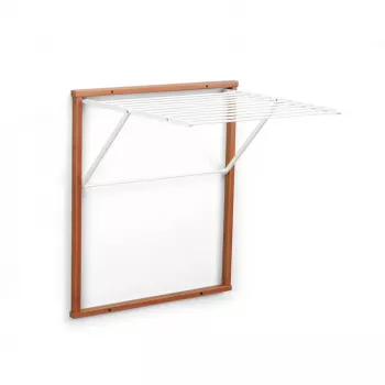 ARREDAMENTI KLEDY Estendal de parede - 80 x 69 cm, castanho