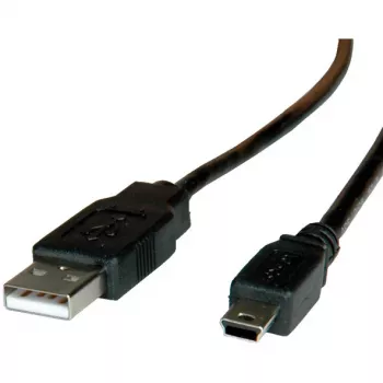 Cabo USB 2.0 ROLINE, Type-A - 5 pinos Mini 1,8m (11.02.8719)