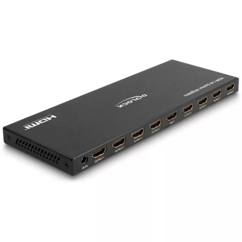DeLOCK HDMI Splitter 1 x HDMI entrada para 8 x HDMI saída 4K 60 Hz