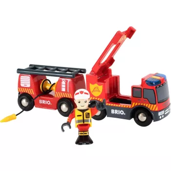 Comboio BRIO Veículo de emergência Bombeiros
