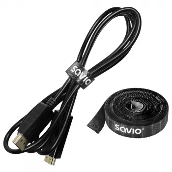Organizador de cabos Savio OC-06 universal preto