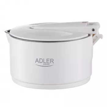 Adler panela de viagem em silicone | AD 1377 | Panela de viagem | 600 W | 0,6 L | Silicone | Branco