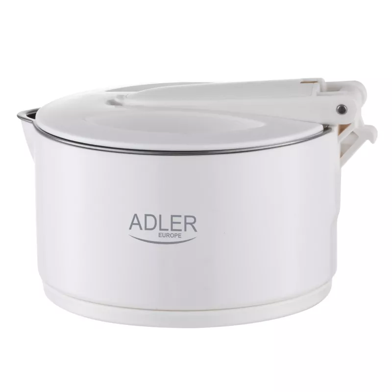 Adler panela de viagem em silicone | AD 1377 | Panela de viagem | 600 W | 0,6 L | Silicone | Branco