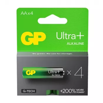 Pilhas alcalinas LR6/AA GP ULTRA+ pack de 4