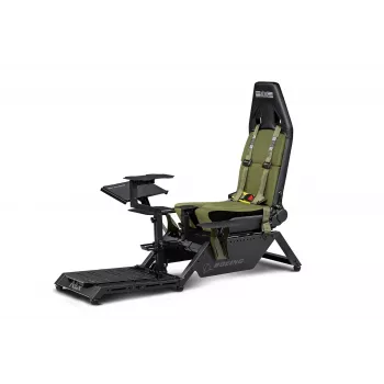 Assento de cockpit Next Level Racing Flight Simulator Boeing Military 396055 — assento especial de simulação de voo, compatível com manípulos de controlo e pedais