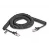 Cabo espiral DeLOCK RJ45 macho para macho Cat.5e 3 m preto