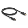 Cabo USB DeLOCK 83720 USB 3.2 Gen 2 1m USB-C preto