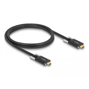 Cabo USB DeLOCK 83720 USB 3.2 Gen 2 1m USB-C preto