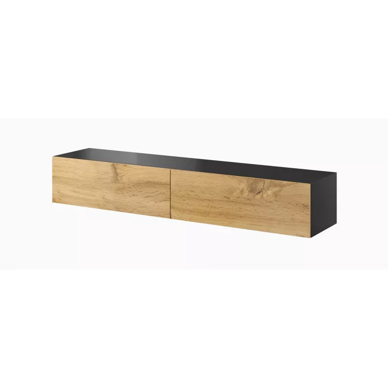 Conjunto de armários de sala Cama VIGO 3 preto/carvalho wotan