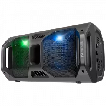 Altifalante SVEN PS-600, preto (50W, TWS, Bluetooth, FM, USB, microSD, ecrã LED, 4000mAh)