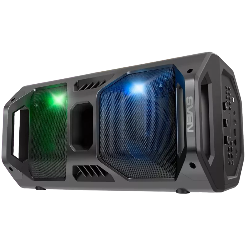 Altifalante SVEN PS-600, preto (50W, TWS, Bluetooth, FM, USB, microSD, ecrã LED, 4000mAh)