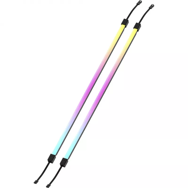 Tira LED CORSAIR LS350 Aurora, iluminação multicolor, 350 mm de comprimento, 10 mm de largura, 2 unid.