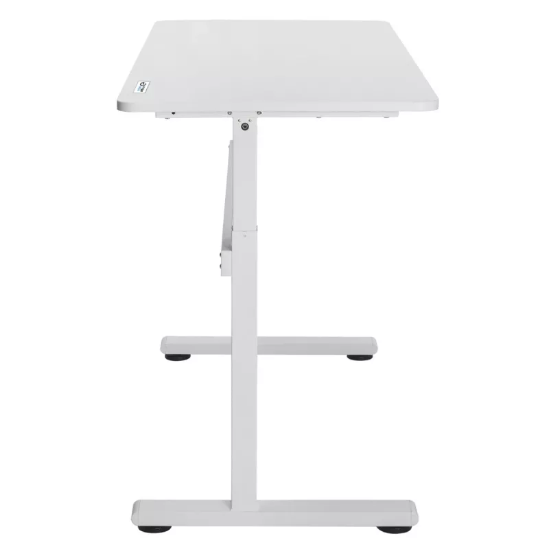 Secretária ajustável em altura manualmente Ergo Office, máx. 40 kg, altura máx. 117 cm, com tampo para trabalho de pé e sentado, ER-401 W