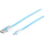 Cabo USB S/CONN 14-50013 USB 2.0 2 m USB A Micro-USB B azul