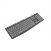 Teclado com fios tamanho completo NATEC NKL-1507 USB QWERTY US International cinzento/preto, 105 teclas, teclado numérico