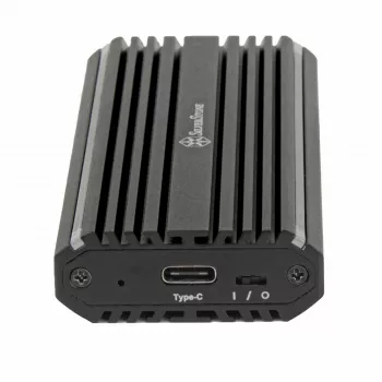 Caixa externa para SSD M.2 SilverStone SST-MS13, USB 3.2 Gen 2, ecrã de estado RGB LED, preta