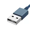 Cabo USB 3em1 Baseus Superior Series, USB para Micro-USB / USB-C / Lightning, 3,5 A, 1,5 m (azul)