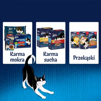 Felix Fantastic Coelho, Cordeiro - comida húmida para gatos 340 g (4x 85 g)
