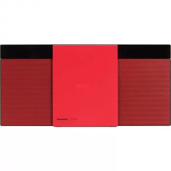 Leitor de CD HiFi Panasonic SC-HC304 vermelho