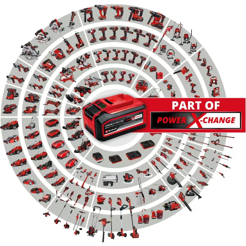 Parafusadeira sem fio Einhell 4513939, 18V iões de lítio, Vermelho