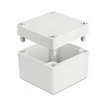 Caixa DeLOCK caixa de instalação IP65 à prova de água 100 x 100 x 75 mm cinzento