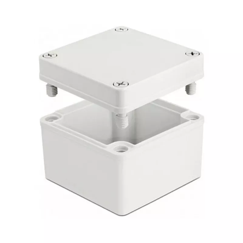 Caixa DeLOCK caixa de instalação IP65 à prova de água 100 x 100 x 75 mm cinzento