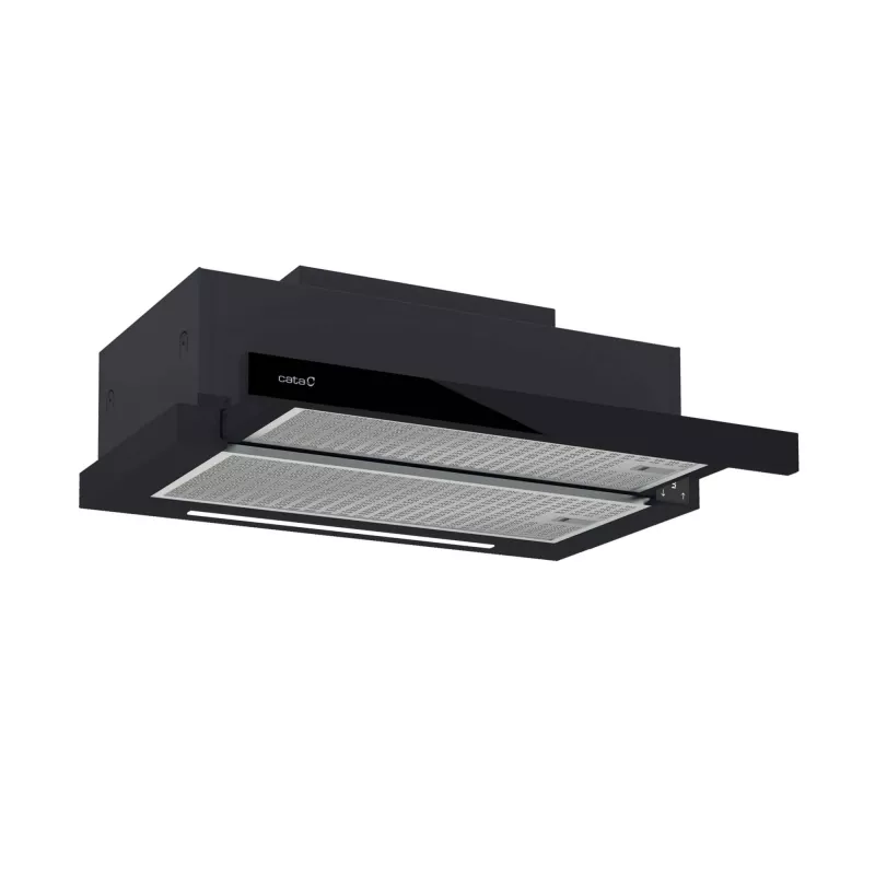 Exaustor semi-encastrado (extrator) CATA TFH 6830 GBK — 600 mm, 600 m³/h, preto, controlo tátil
