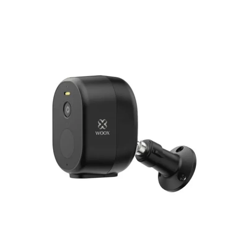 Woox Câmara inteligente Wi-Fi exterior com bateria solar, 4MP 2K, bateria recarregável 5200mAh, TUYA, WOOX