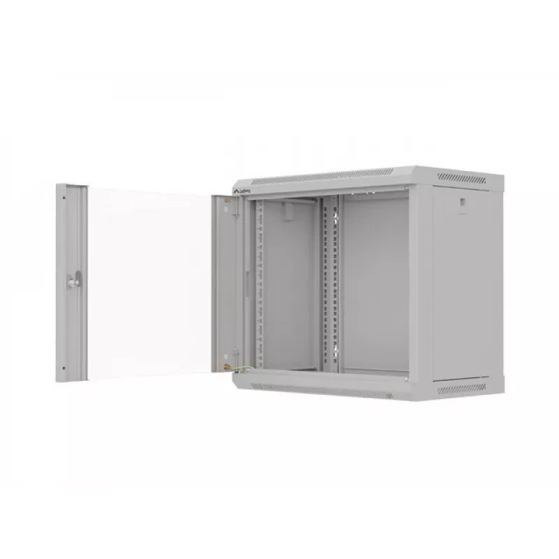 Armário de rack Lanberg WF03-5309-10S 9U rack de parede preto
