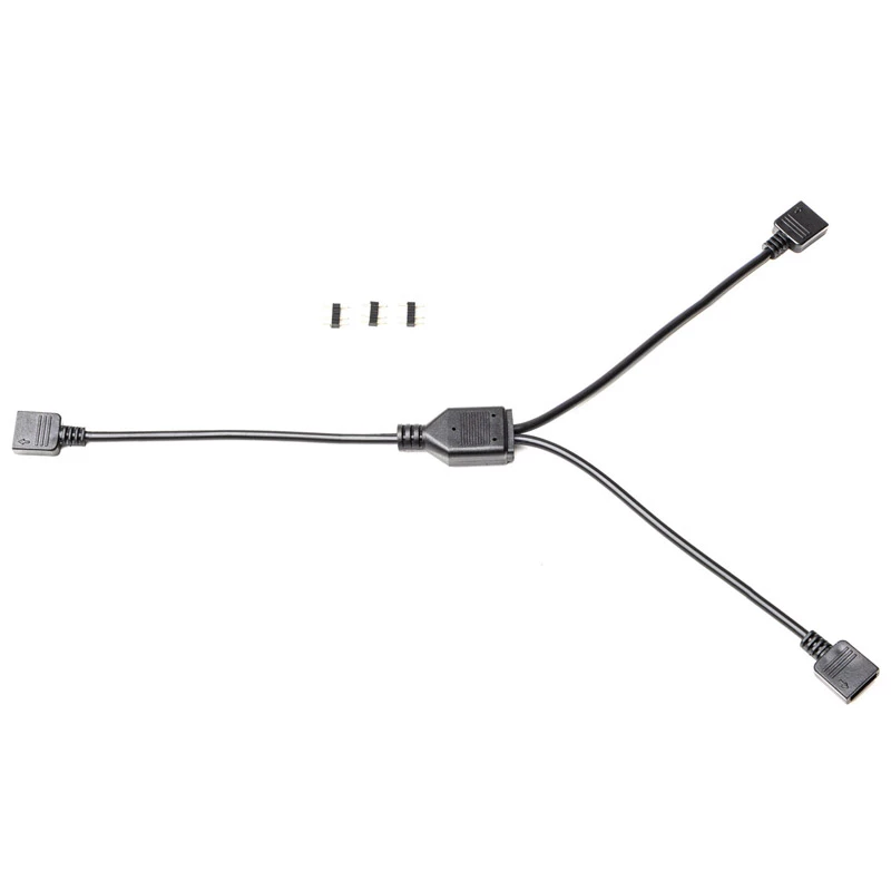 Cabo divisor RGB EK Water Blocks Loop D-RGB 2-Way preto 5V