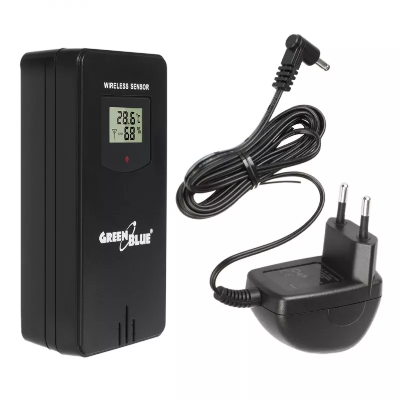 Estação meteorológica sem fios GreenBlue GB540N – monitorização de temperatura e humidade interior/exterior