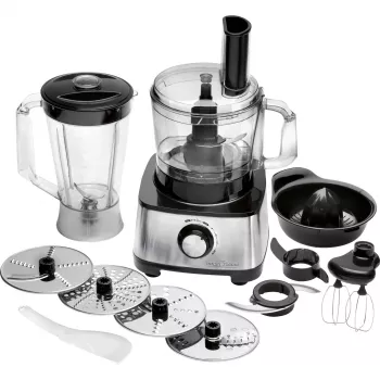 Robot de cozinha ProfiCook PC-KM 1063 1200 W 1,75 L preto, aço inoxidável