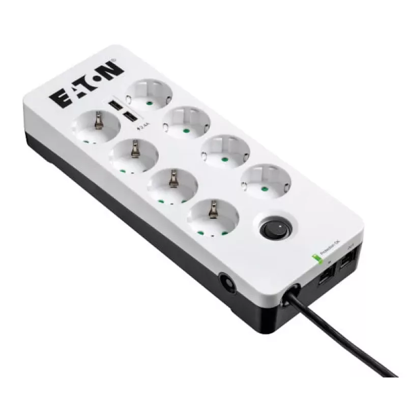 Caixa de proteção 8 Tel@ USB DIN Eaton