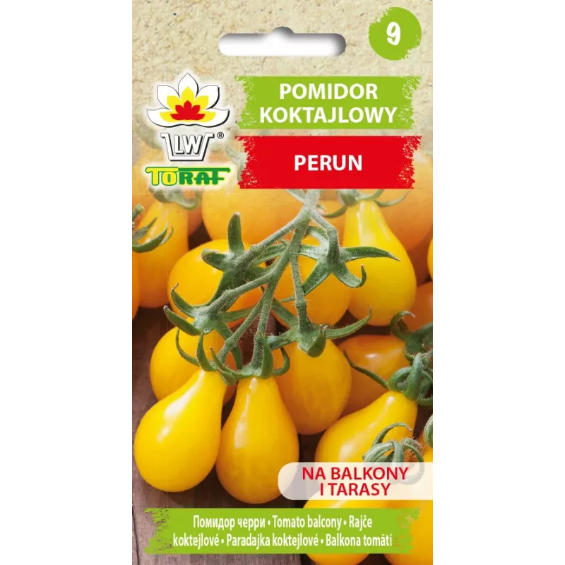 Sementes de tomate-cereja Perun Toraf, embalagem de 0,5 g