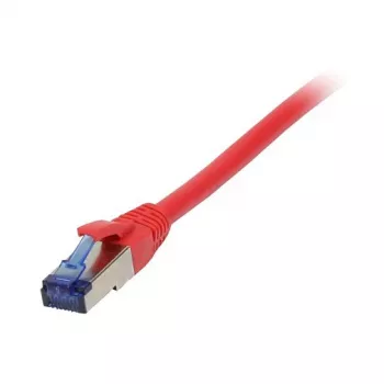 Cabo patch RJ45 – CAT6A 500 MHz – 0,15 m – vermelho – S-STP (S/FTP) – TPE/LSZH (Superflex) – AWG26 – Synergy