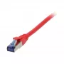 Cabo patch RJ45 – CAT6A 500 MHz – 0,15 m – vermelho – S-STP (S/FTP) – TPE/LSZH (Superflex) – AWG26 – Synergy