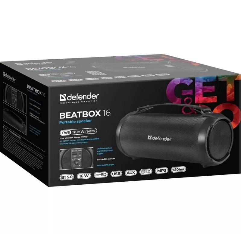 Altifalante Bluetooth BEATB OX 16W, 65216, DEFENDER