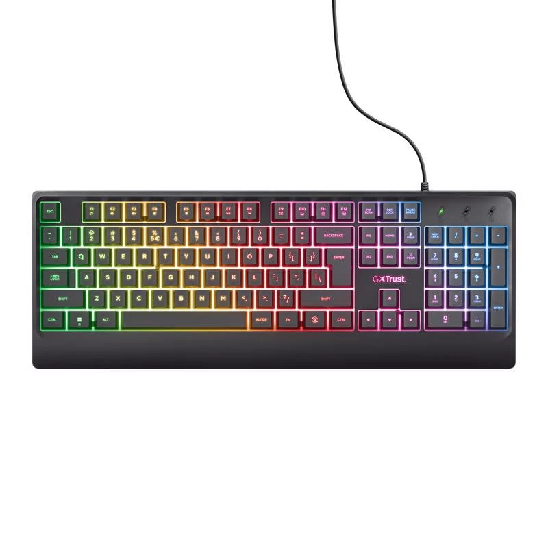 Teclado e rato Trust GXT 792 QUADROX com Gaming USB QWERTY US English preto