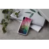 Capa para telemóvel iKins para iPhone XR – design de flores aquáticas, branca