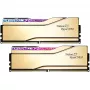 DIMM 32 GB DDR5-8000 (2x 16 GB) Dual-Kit, memória RAM dourada, F5-8000J3848H16GX2-TR5NG, Trident Z5 Royal Neo, AMD EXPO