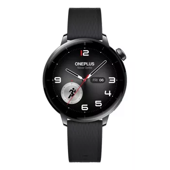 Smartwatch ONEPLUS Watch 3 43mm — 1,32 polegadas AMOLED, Snapdragon W5, GPS, NFC, IP68, 5 ATM, 354 mAh, caixa em aço inoxidável