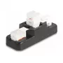 Conjunto Keystone LSA DeLOCK RJ45 RJ11 Cat.6 preto suporte de clipe