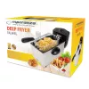 Fritadeira ESPERANZA FALAFEL Single 3 L — recipiente de aço inoxidável, 2200 W, termostato ajustável