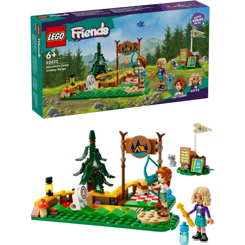 LEGO Friends Acampamento de Aventura de Tiro com Arco 42622 — 157 peças, 2 minifiguras, idade 6+